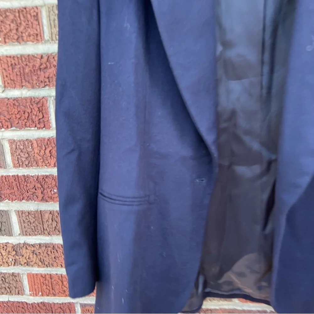 Christian Dior Navy Blue Oversized Blazer Suit Jacket
